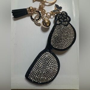 NWT Sunglasses keychain with charms